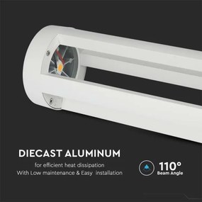 Lampă LED de exterior LED/10W/230V 80cm 4000K IP65 albă