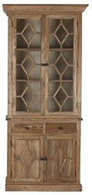 Vitrina vintage, din lemn reciclat, natur, Elmwood