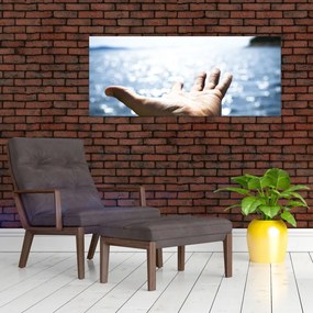 Tabloul cu palma deschisă (120x50 cm)