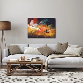 Tablou - Om navigând prin spațiu (70x50 cm)