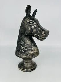 Statueta Silver Knight Chess 18x13,5x31cm