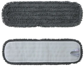 Mop cu velcro Standard, 47 cm - microfibră, gri