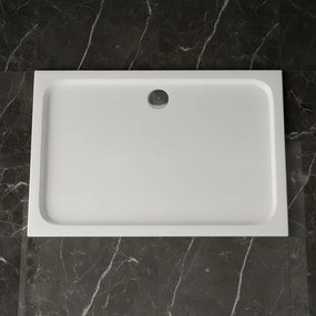 Cada pentru dus din acril Rea Belmond 80x100 alb