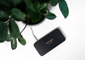 Concept KZ2020 - Oglindă cosmetică LED PERFECT SKIN 1,5W/5V 300 mAh, neagră