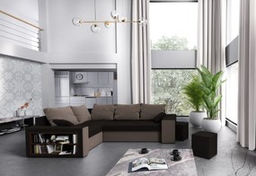 Supermobel Colțar extensibil DALLAS, 260x72x180, rainbow 27/31, stânga