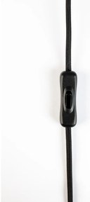 Veioză neagră cu abajur din metal (înălțime 70 cm) Jona – White Label