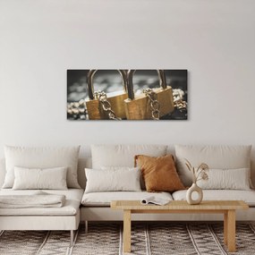 Tablou cu două cetăți (120x50 cm)