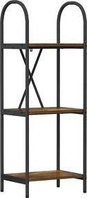 vidaXL Raft pentru cărți Stejar fumuriu 40 x 30 x 109 cm Lemn compozit