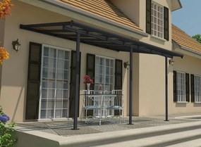 Acoperiș de terasă din aluminiu Sierra Palram - Canopia 3 x 4,25 m maro/antracit