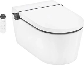 Set vas WC suspendat Hansgrohe LavaPura Element S SmartClean, HygieneEffect, cu functie de bideu electric si capac softclose alb