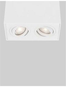 Corp aplicat cu 2 spoturi directionabile RENDE alb NVL-820602