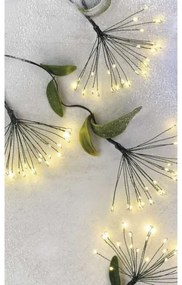 Ghirlandă LED de Crăciun, 300 LED, 5,2+3 m, alb cald