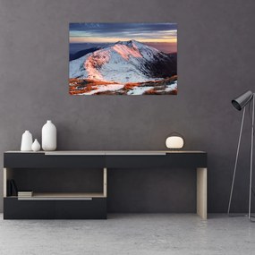 Tablou - Panoramă montană de iarnă II. (90x60 cm)