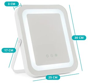 Oglindă cosmetică de masă cu iluminare