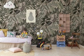 Fototapet, Mischievous Monkeys, Pastel Pink, Rebel Walls