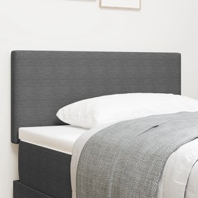 vidaXL Tăblie LED cu lumini cu bandă LED Gri deschis 90 cm țesătură
