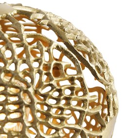 Lampă de masă Art Deco aurie - Maro