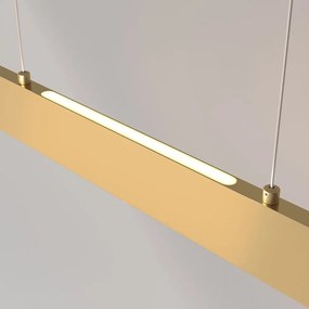 Lustra LED suspendata design modern Step auriu