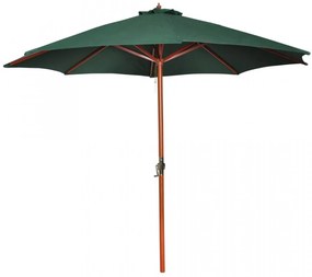 Umbrelă de soare, verde, 258 cm