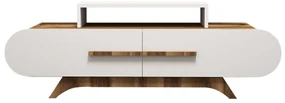 Masă TV Rose Walnut Alb