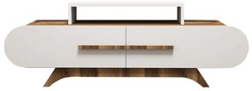 Masă TV Rose Walnut Alb