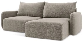 Colțar bej extensibil/cu spațiu de depozitare (cu colț pe partea dreaptă) Kalena – Makamii