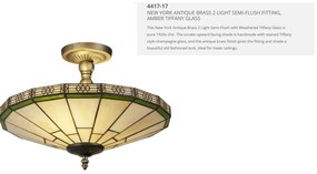 Lustra clasica sticla tiffany New York 2L 4417-17 SRT