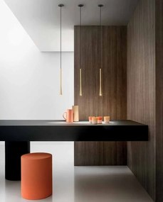 Lustra suspendata, Pendul LED slim DAFNE H-60cm alb, negru sau auriu