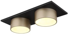 Globo 56964-2 - Plafonieră RAYMOND LED, 24W, 230V, 3000K, 46x20 cm, alamă