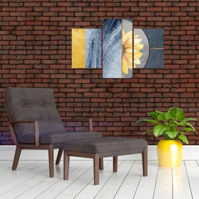 Tablou - Forme și flori (90x60 cm)