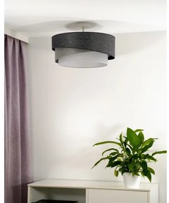 Lustră aplicată Duolla KOBO 1xE27/15W/230V d. 45 cm gri/alb