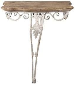 Raft de perete, din metal, aspect vintage, Lisambre