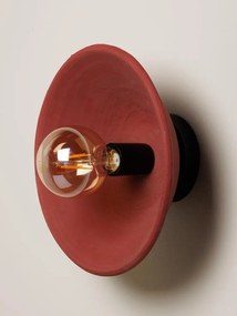 Aplica de perete, rosie, din ceramica, Bossanova