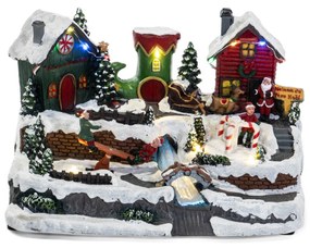 Figurina decoratiune de Craciun cu iluminare, 31 x 19 cm