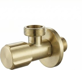 Robinet colțar 02 1/2" x 3/4" Brush Gold