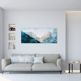 Tablou - Munte desenat (120x50 cm)