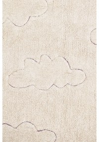 Covor pentru copii crem lavabil/țesut manual din bumbac 90x130 cm Clouds – Lorena Canals