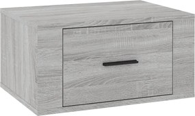 vidaXL Noptieră de perete, gri sonoma, 50x36x25 cm