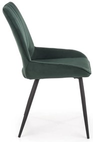 Scaun de bucaterie Thesia, verde/negru