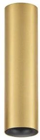 Spot aplicat LED design tehnic LUISA auriu mat, H-15cm