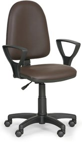 Scaun de lucru Torino - cu cotiere, maro