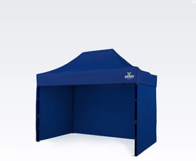 Stand rapid de descompunere 2x3m (3 pereți): Rezistență din oțel pentru comercianți - cu 3 pereți - Albastru