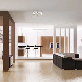 Spot DANTE 3xGU10/25W/230V alb/aurie