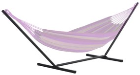 Outsunny Suport pentru Hamac, Capacitate Maximă 150Kg, Structură din Metal Rezistent, Negru, 360x92x115cm | Aosom Romania