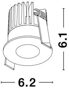 Spot LED incastrabil tavan fals / plafon IP42 PETIT alb