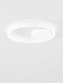 Lustra LED aplicata design modern minimalist HEDRA D-40cm alb