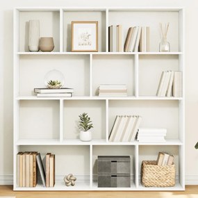 vidaXL Bibliotecă, alb, 132x29x141,5 cm, lemn prelucrat
