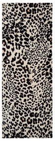 Prosop de plajă negru-bej din bumbac 78x200 cm Leopard – Catherine Lansfield