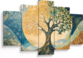 Tablou – Arborele vieții în lună (150x105 cm)