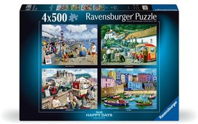 PUZZLE VACANTE PLACUTE SI VESELE 4X500 PIESE - RAVENSBURGER (RVSPA01527)